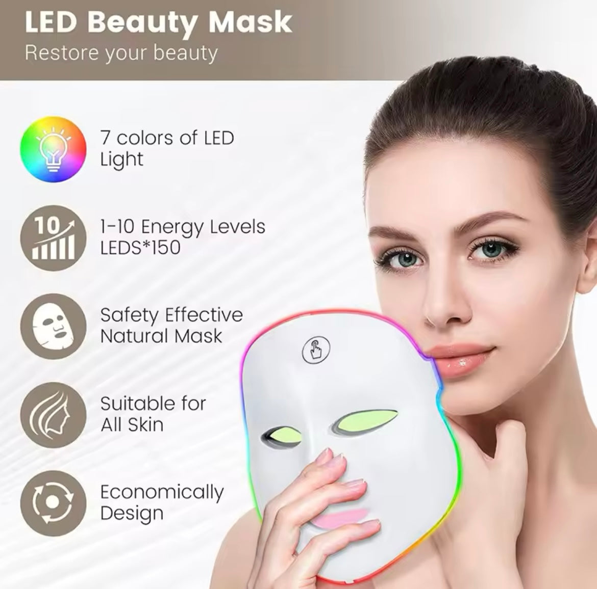 Vivid Elegance ™ LED Face Mask