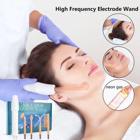 Vivid Elegance ™ High Frequency Skin Therapy Wand 4 in 1